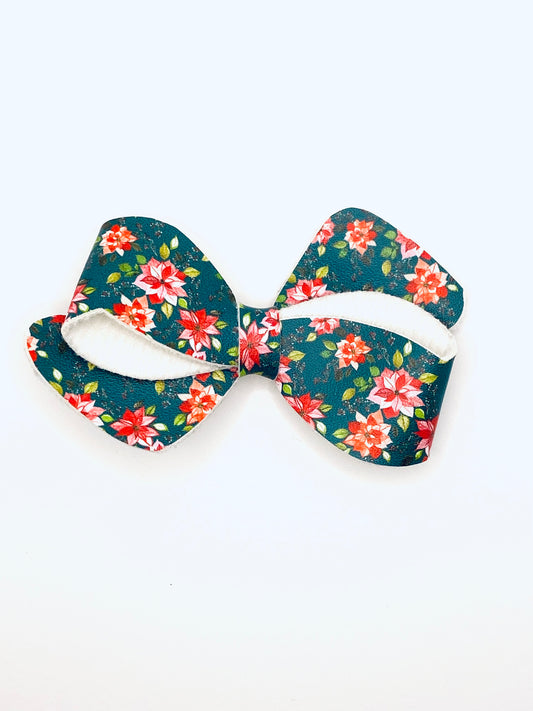 teal floral swivel